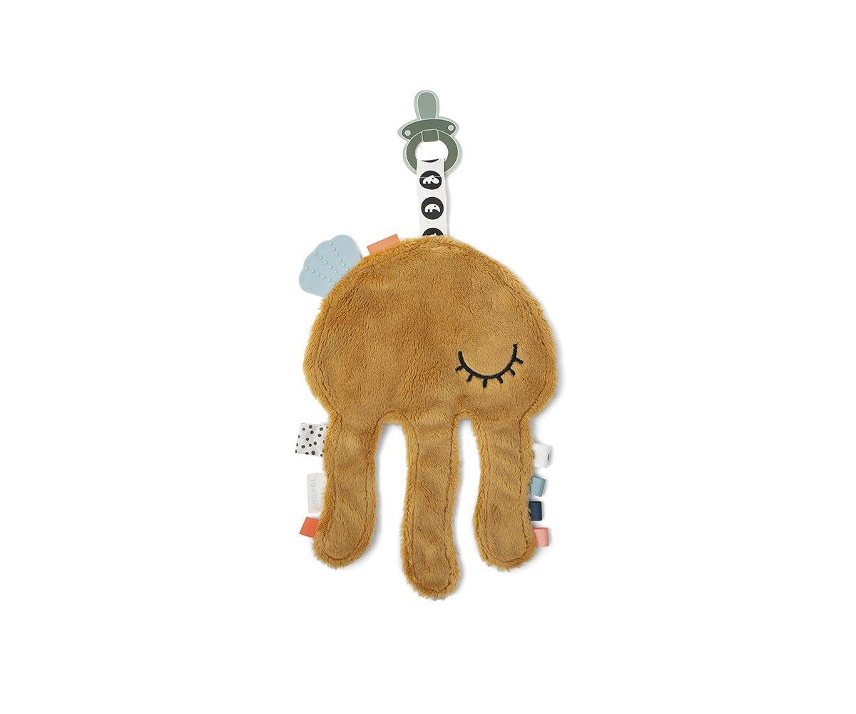 Doudou Porte-tétine Jelly Mustard