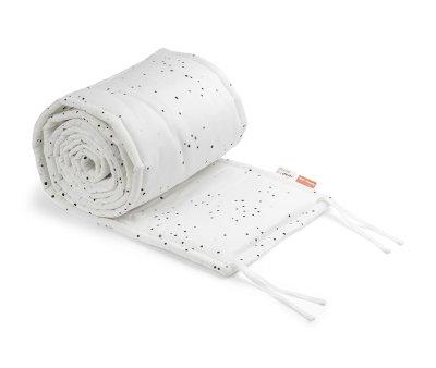 Protector de Cama Acolchado con Cuerdas Dreamy Dots White