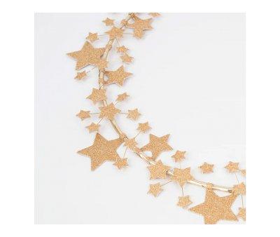 Ornamento Natalcio Coroa Estrelas Douradas