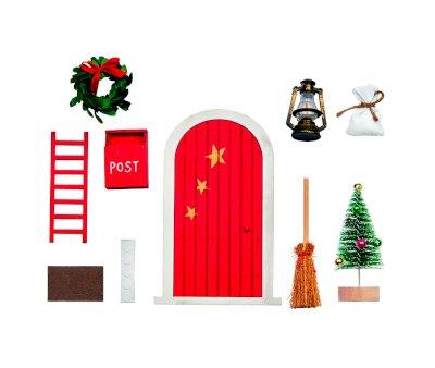 Set Porticina Natalizia Rossa