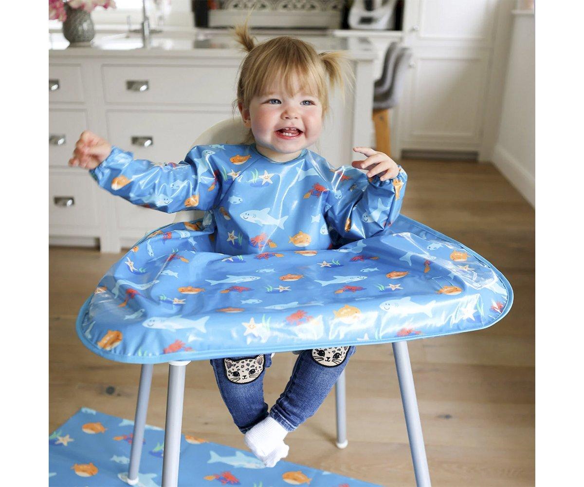 Babero Impermeable XL Wipeezee Blue Sea Creatures