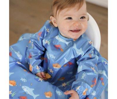 Bavoir Impermable Wipeezee Blue Sea Creatures XL