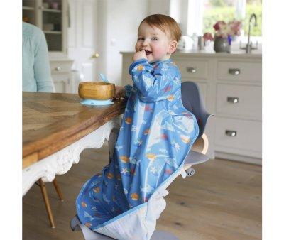Bavoir Impermable Wipeezee Blue Sea Creatures XL