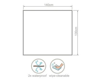 Alfombra Impermeable Wipeezee Splash Grey Happy Fruit