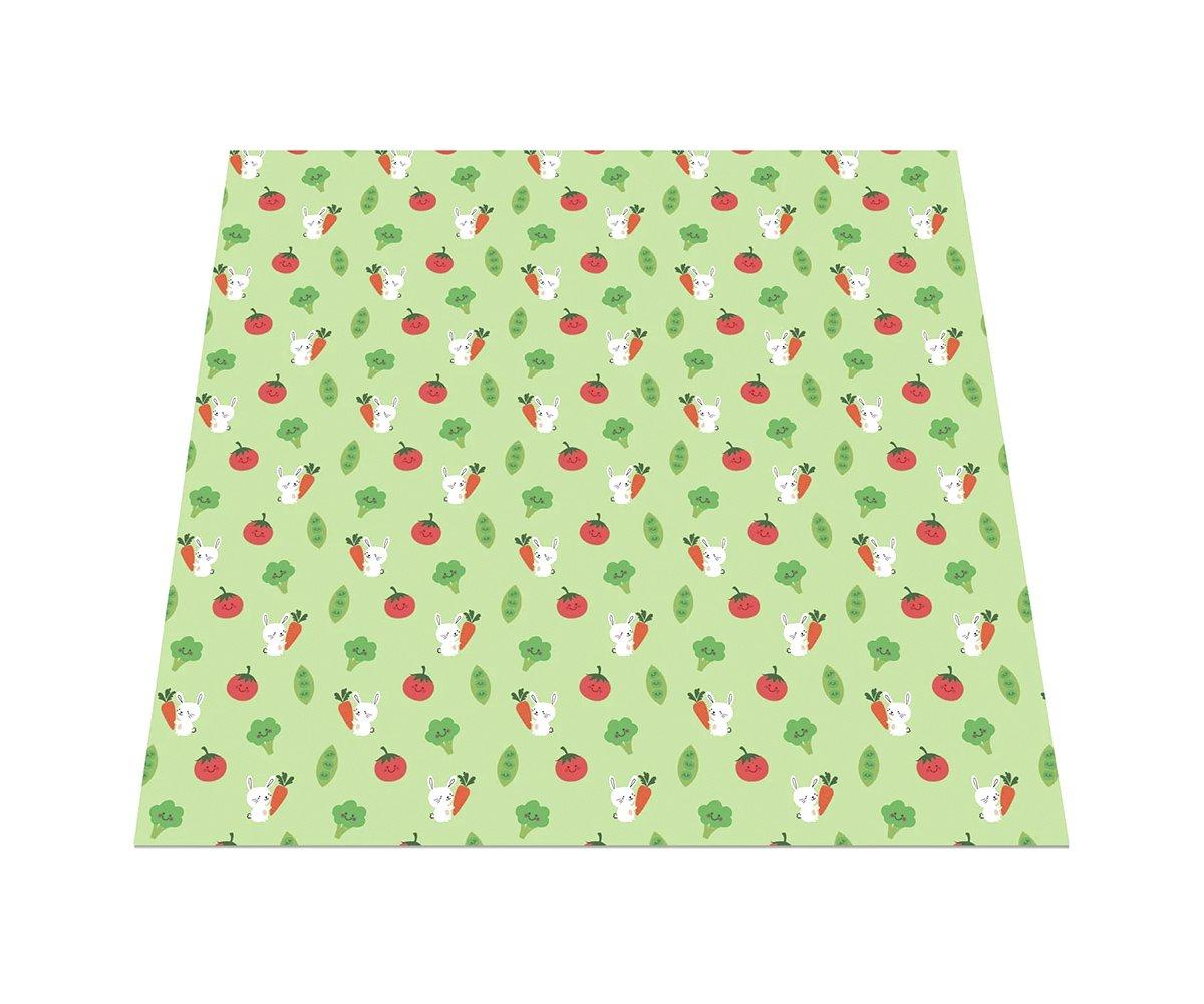 Tapis Imperméable Wipeezee Splash Green Bunny & Veg