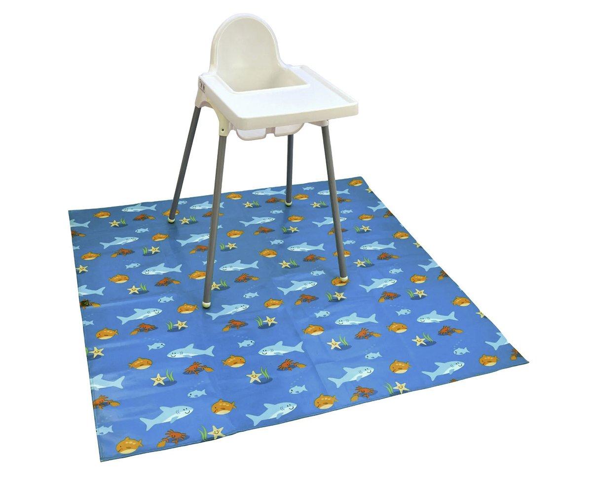 Tapete Impermeável Wipeezee Splash Mat Blue Sea Creatures