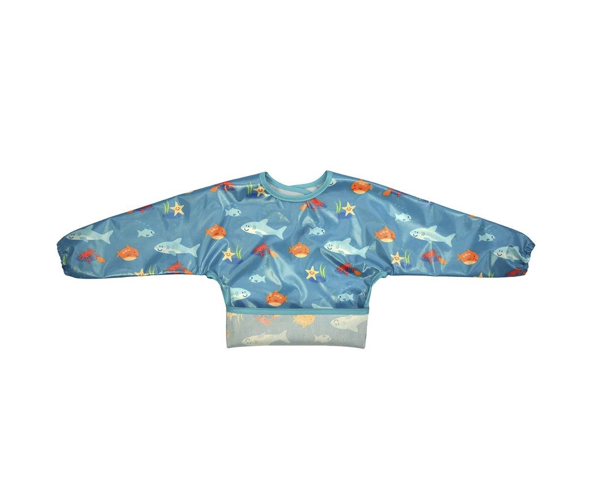 Babete Wipeezee Sleeved Impermeável Blue Sea Creatures