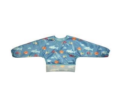 Bavoir  Manches Wipeezee Blue Sea Creatures Waterproof