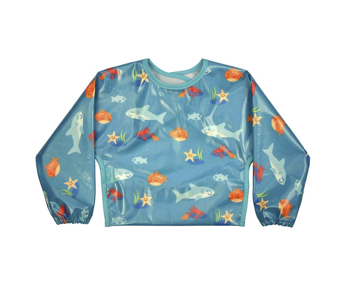 Babete Wipeezee Sleeved Impermeável Blue Sea Creatures