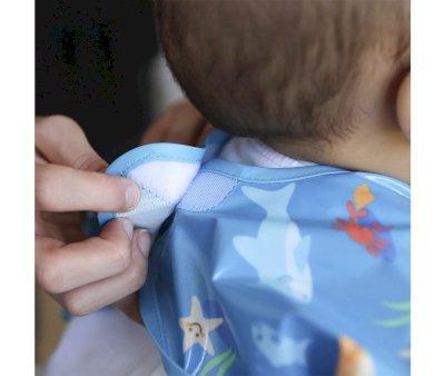 Bavoir  Manches Wipeezee Blue Sea Creatures Waterproof