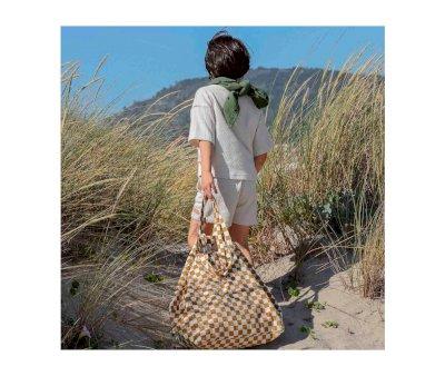 Borsa Tote Elisa Damier Caramel