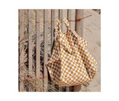Borsa Tote Elisa Damier Caramel