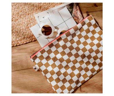 Borsa a Mano Lili Damier Caramel