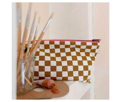 Borsa a Mano Lili Damier Caramel
