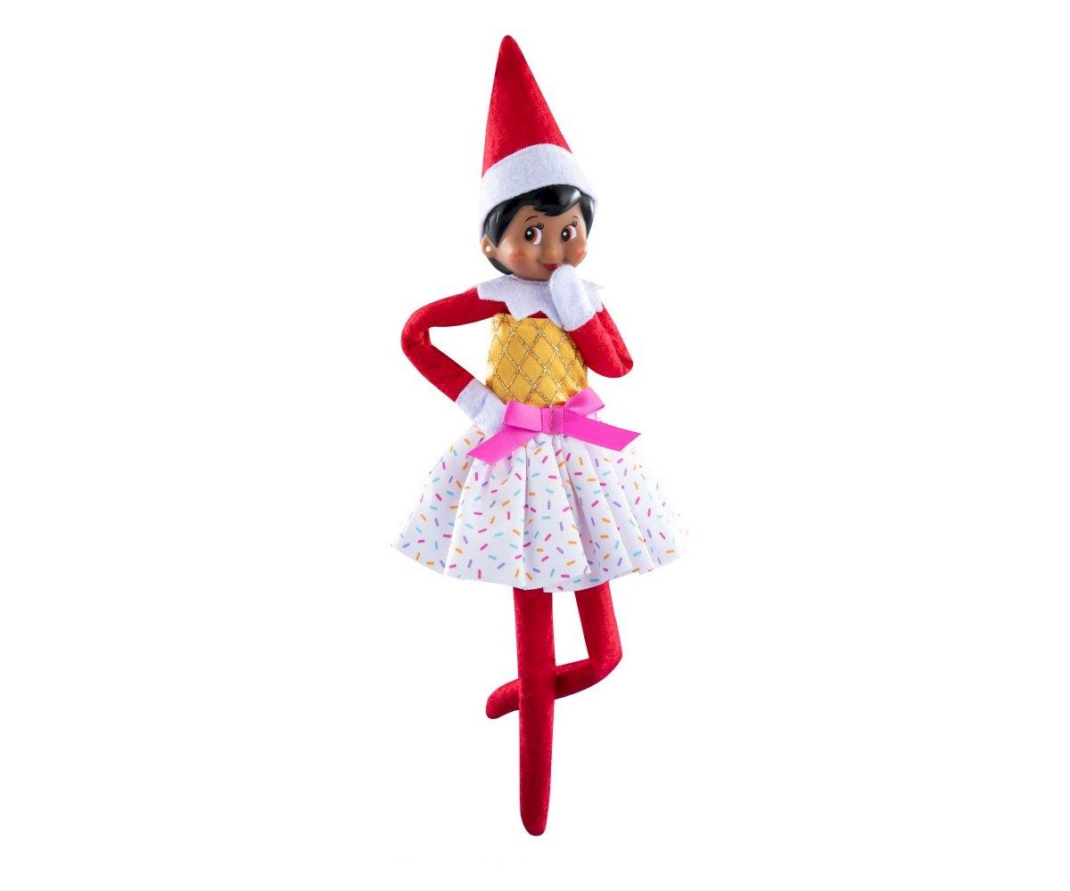 Vestido Claus Couture Ice Cream Partys Girl's Boneco Explorer  Elf