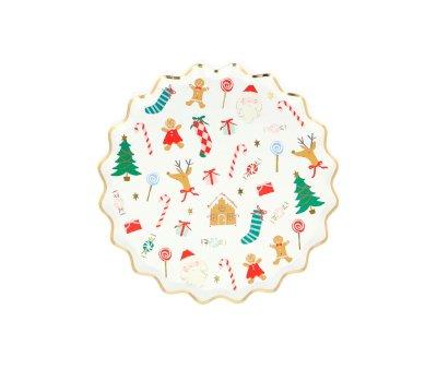 8 pratos pequenos Jolly Christmas