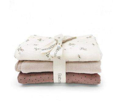 Lot de 3 Mini-mousseline Roseberry