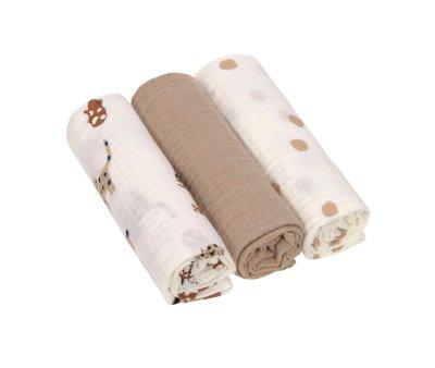 3 Mousselines Little Mateys Blue Drops 85 cm