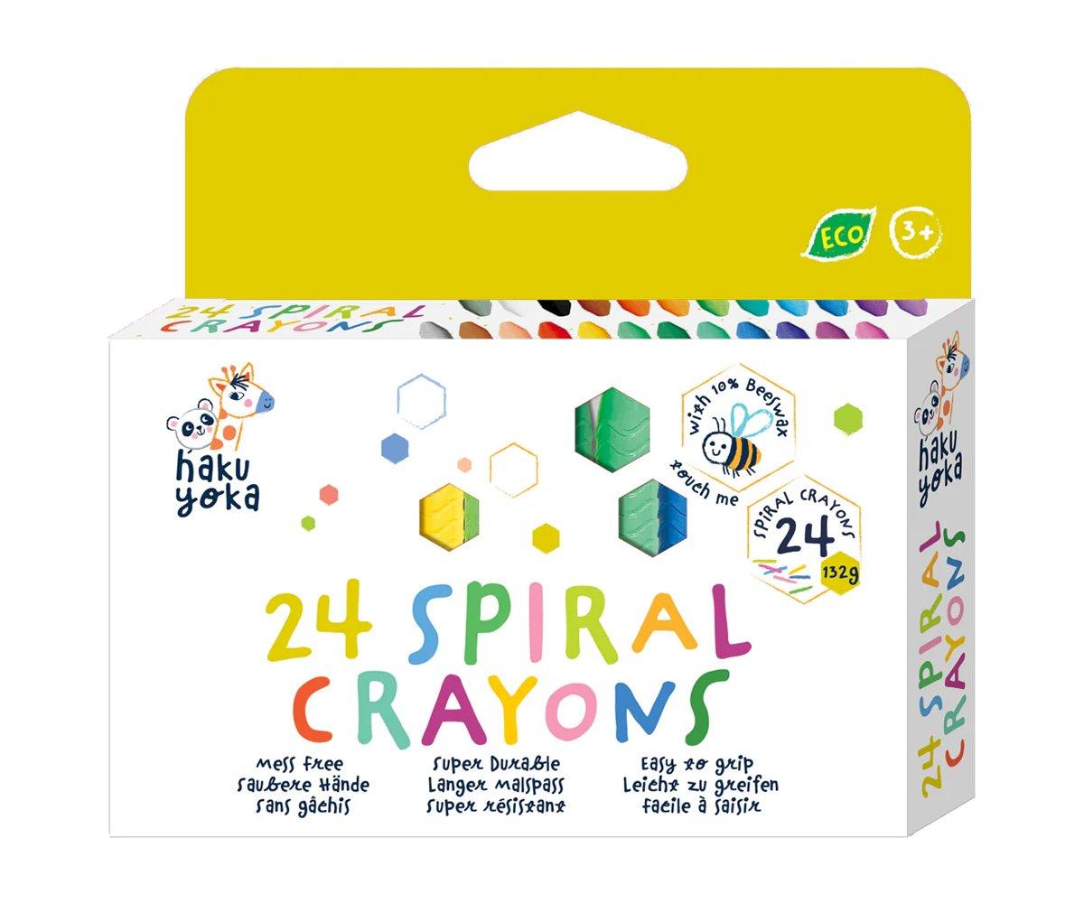 24 Craies De Cire En Spirale