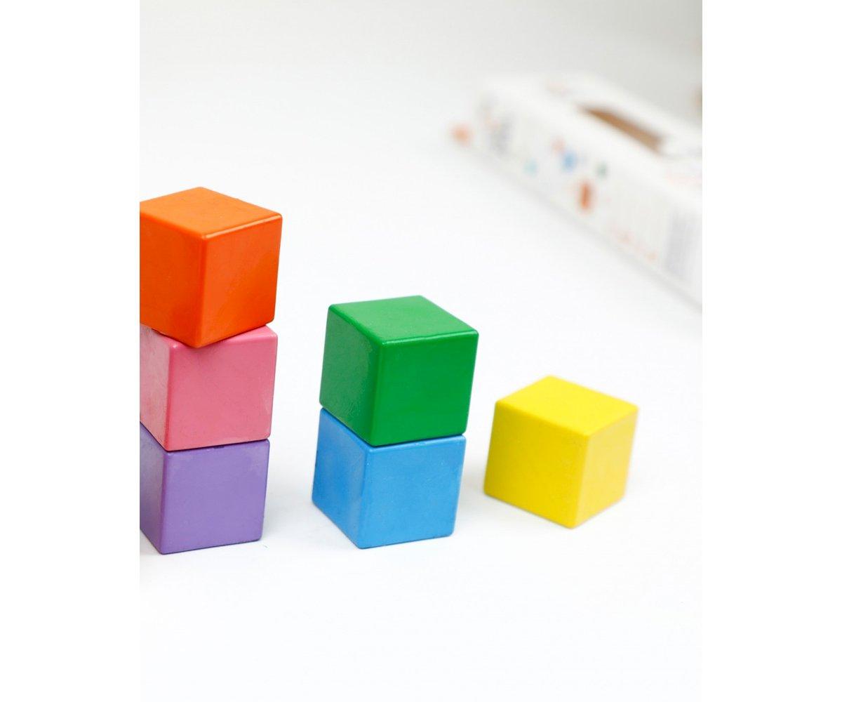 6 Ceras En Forma De Cubo Rainbow Colour