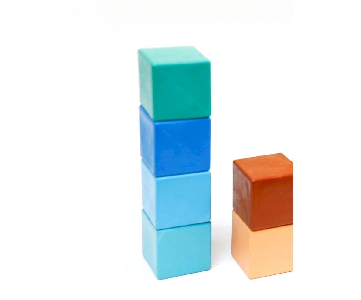 6 Ceras En Forma De Cubo Ocean Colour