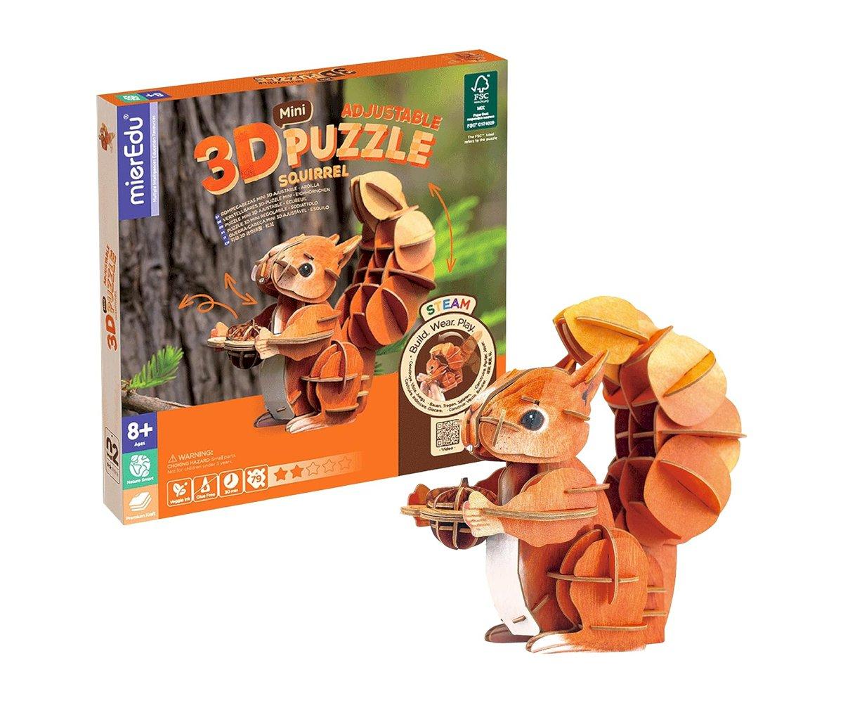 Mini Puzzle 3D en Forme d'cureuil