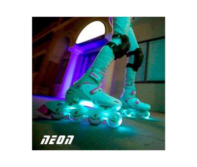 Neon Green and Pink Combo Skates Size 30-33