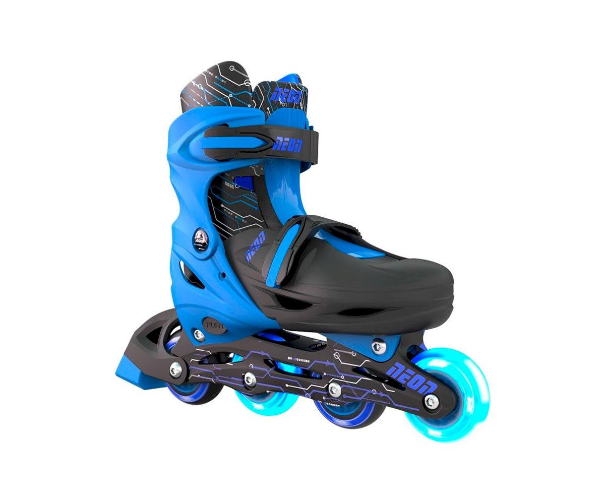 Patins Combinados Em Azul Neon  T.34-37