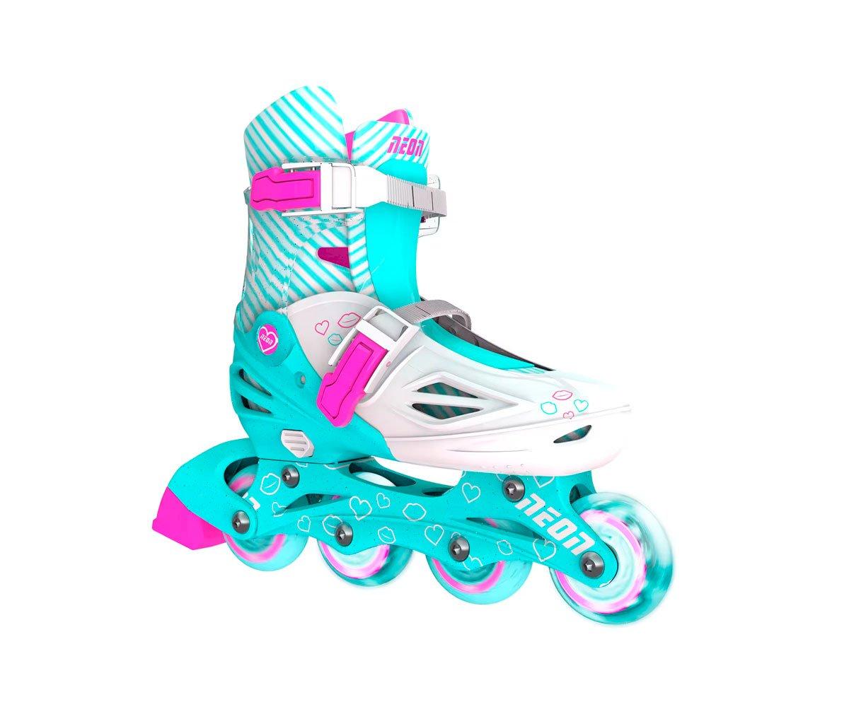 Patines Combo Nen Verde y Rosa T.30-33