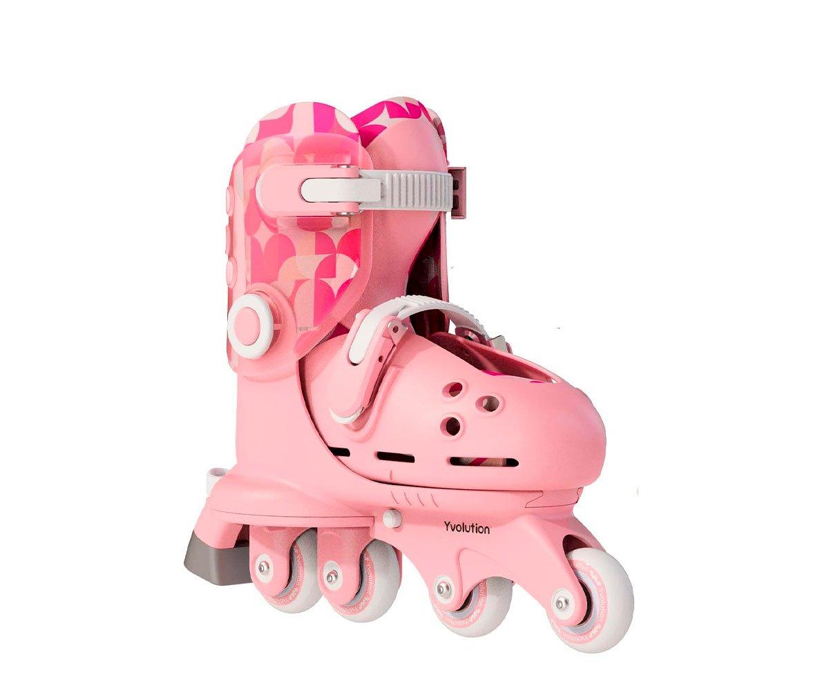 Juego De Patines Para Niñas Ruedas En Linea Rosado Inline Roller Skates  Pink