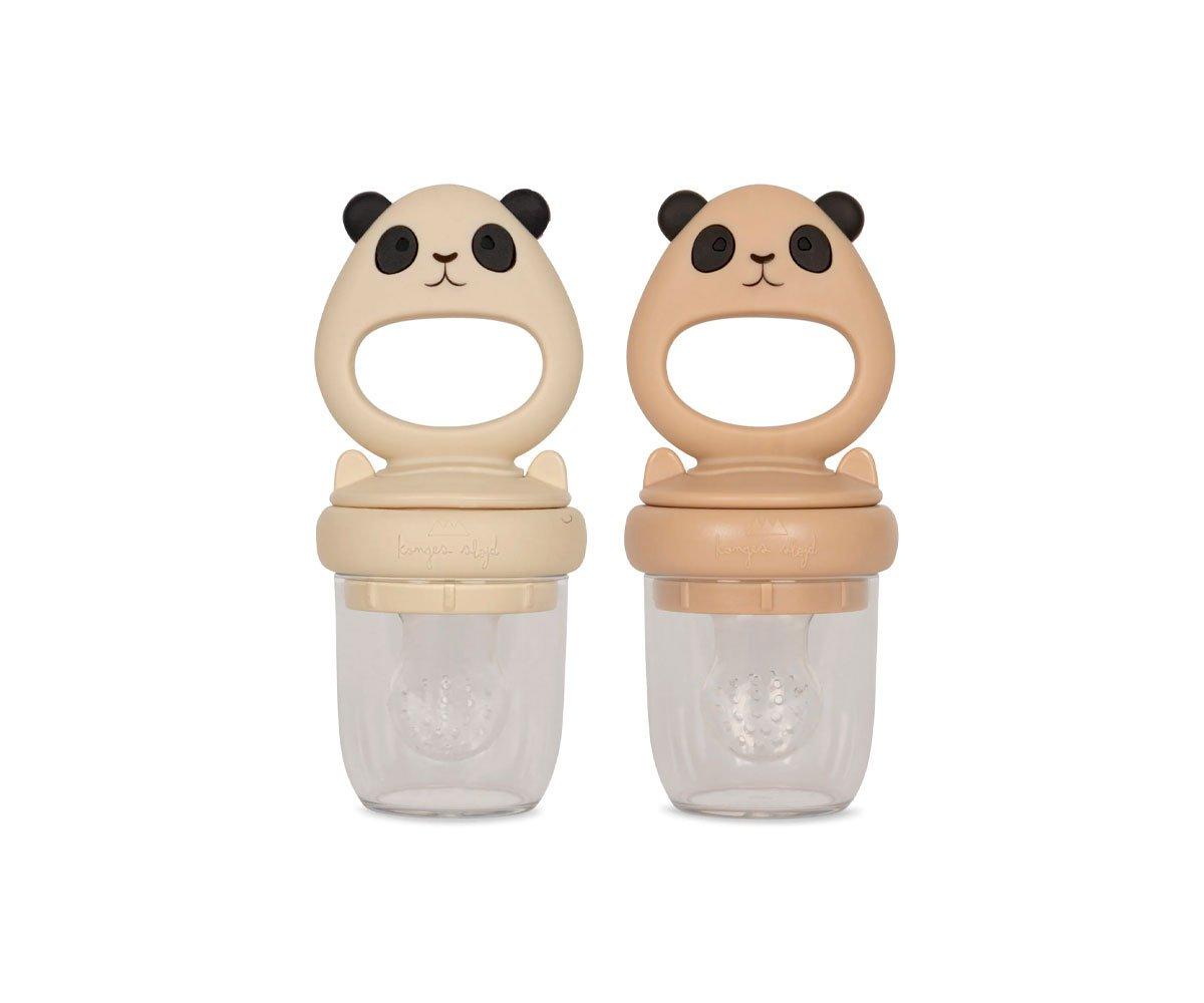 Alimentador Anti Engasgamento De Silicone Panda Shell Mix