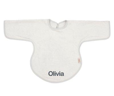 Babero con Mangas Silver Grey Personalizable