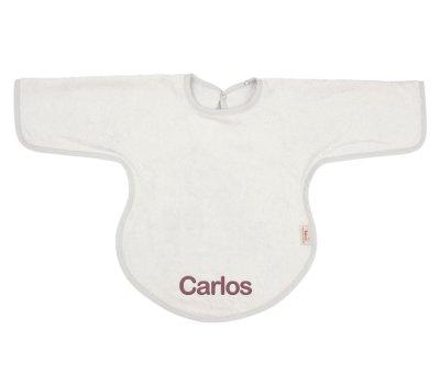 Babero con Mangas Silver Grey Personalizable