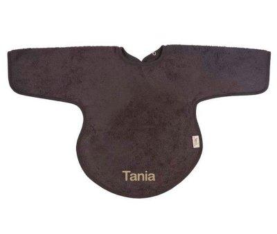 Bavoir avec manches Graphite Personnalisable