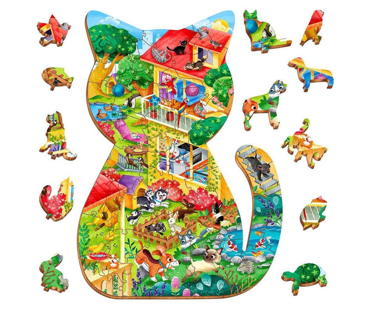 Puzzle De Madera Mascotas