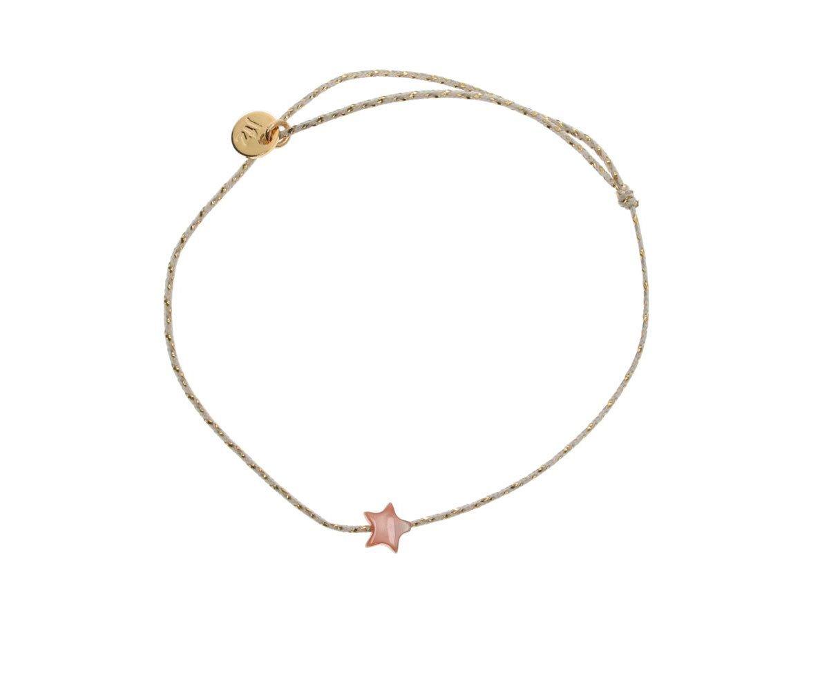 Bracciale Lurex Stella Madreperla Rosa