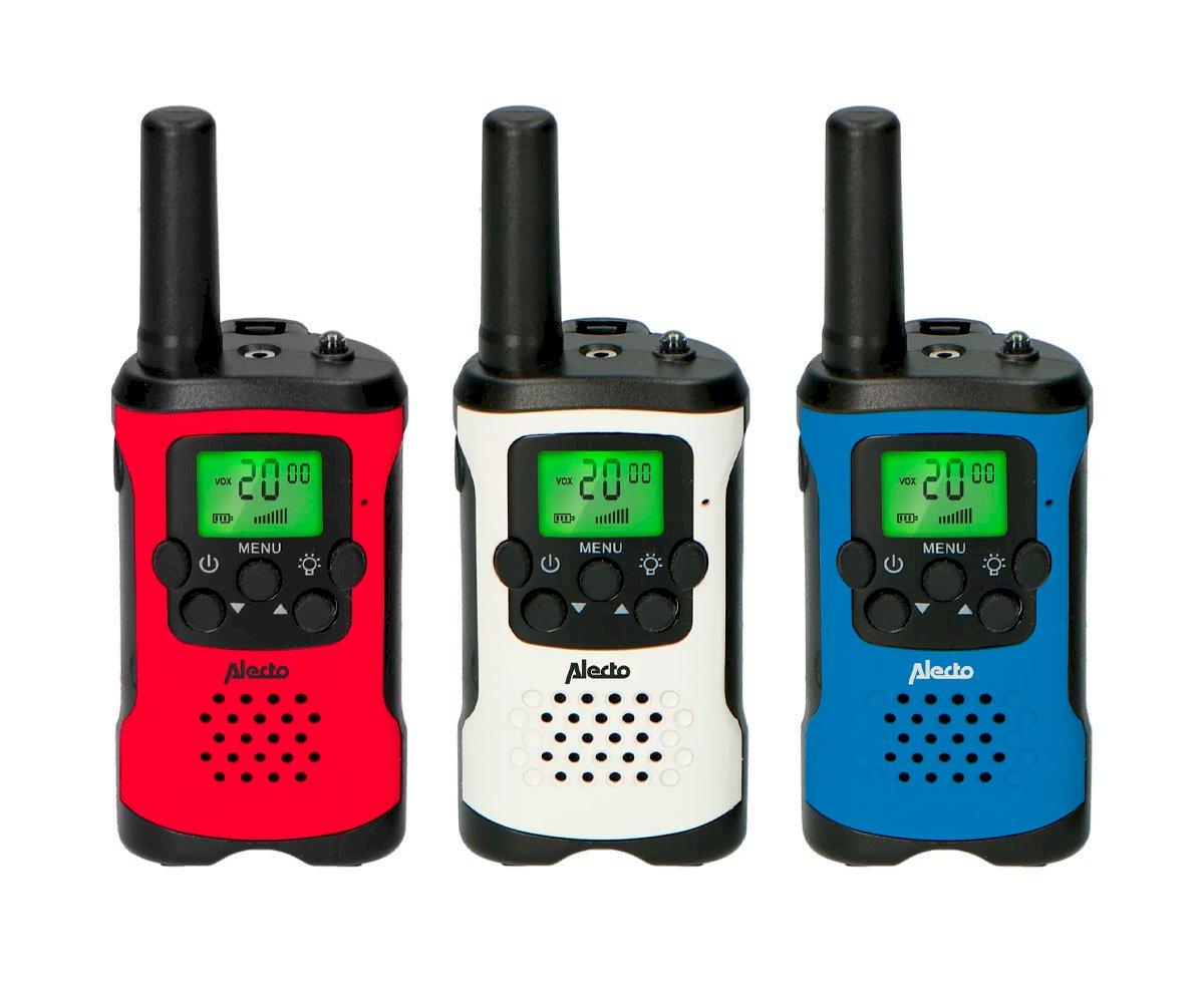 3 Walkie Talkies Kids Vermelho/branco/azul