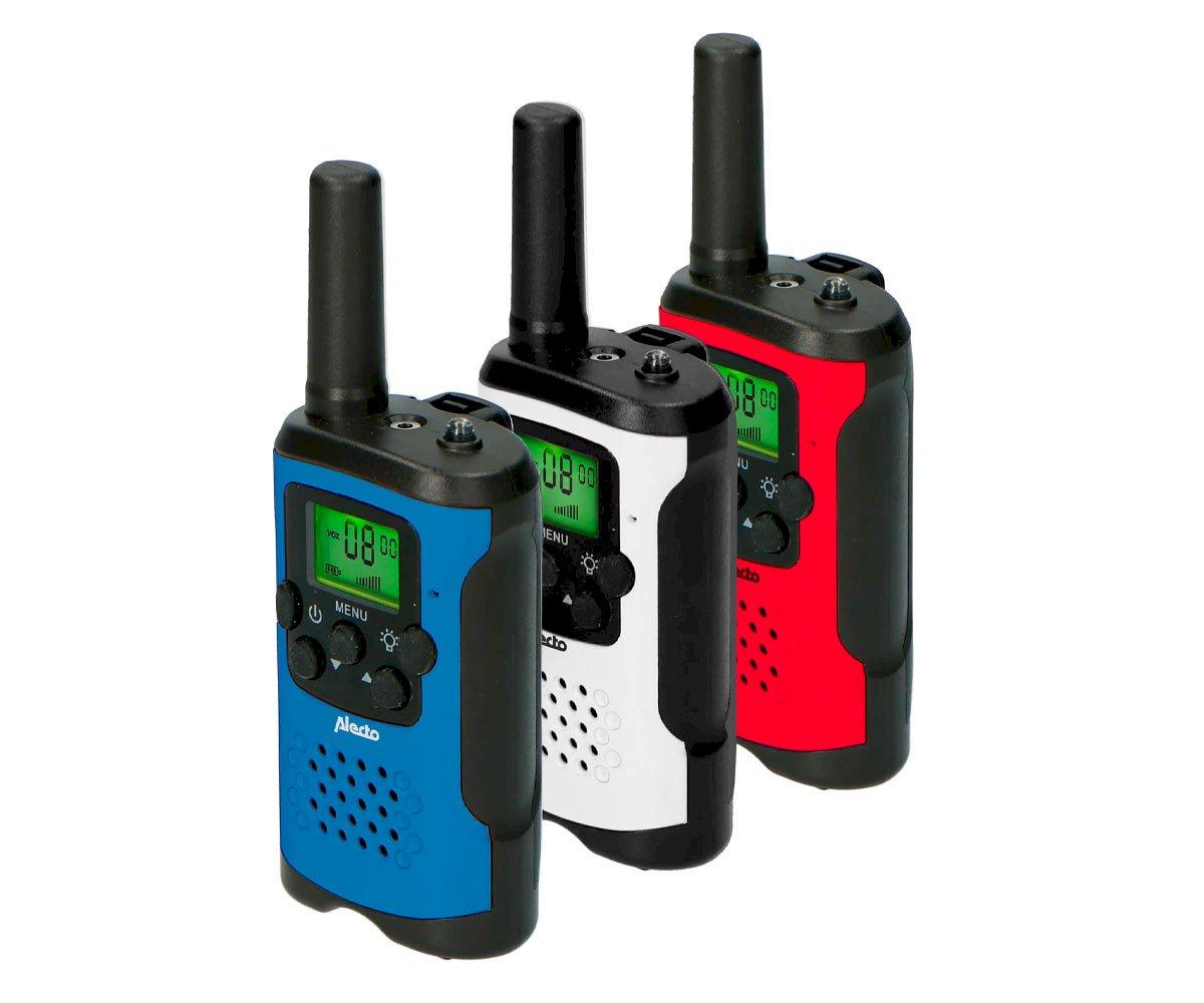 3 Walkie Talkies Kids Vermelho/branco/azul