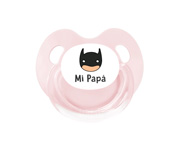 Chupete Retro Rosa Héroe Mi Papá