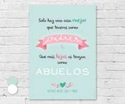 Lámina Personalizada Padres Abuelos