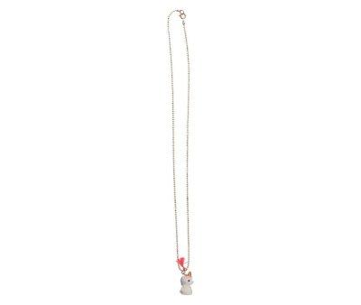 Colar de unicrnio coral arco-ris