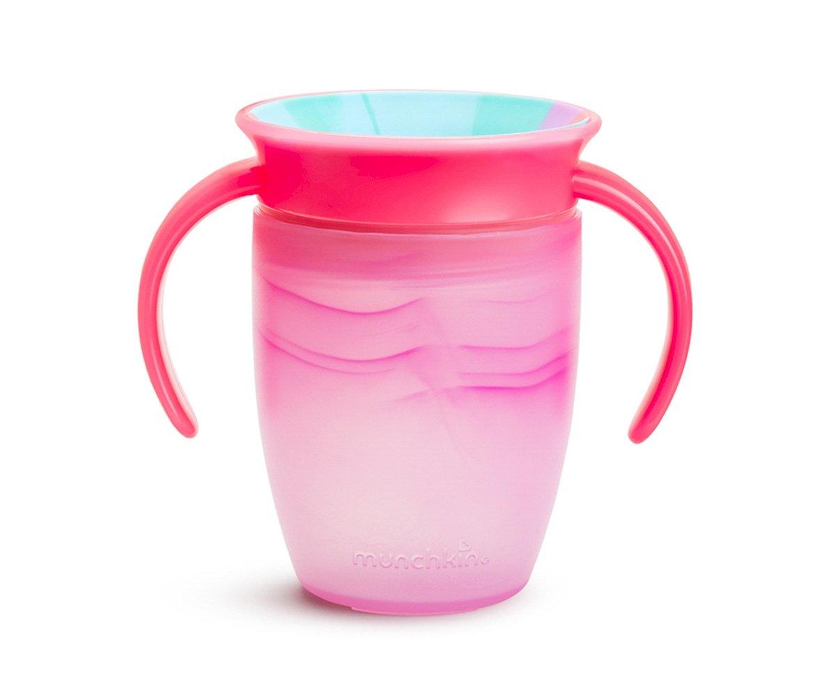 Taza Antigoteo con Asas Miracle 360 Rosa Tropical 200ml