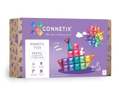 Connetix Pastel Starter Construction 64 Pieces