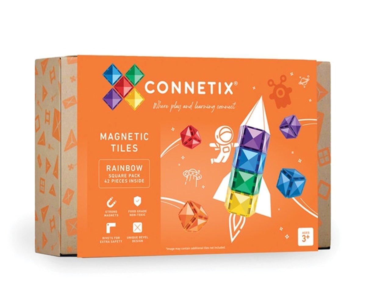 Construction Connetix Rainbow Square En 42 Pièces