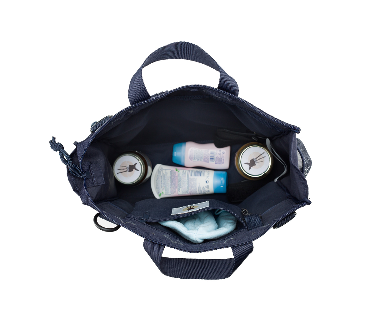 bolso carro bebe azul marino