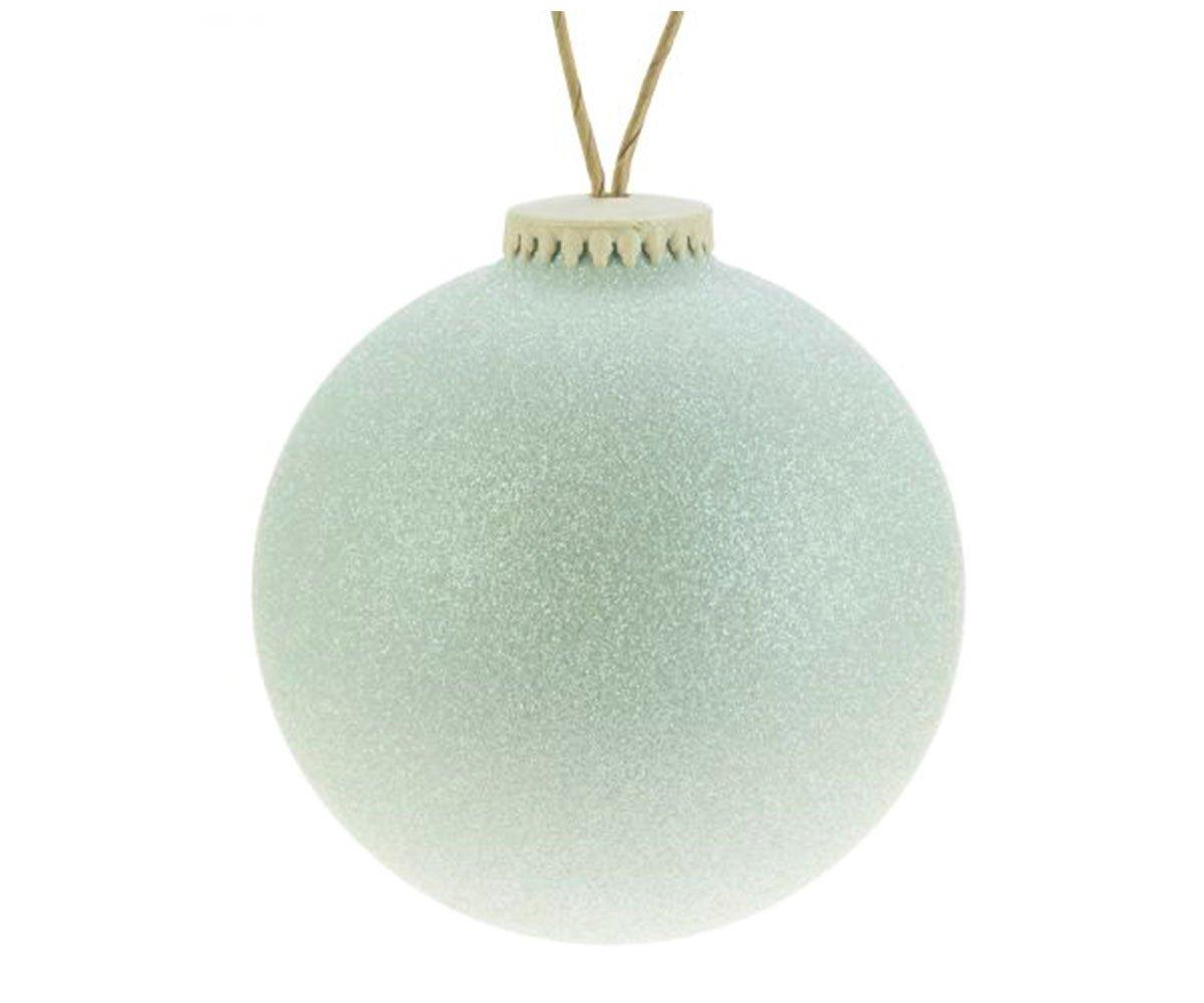 Bola De Navidad Weiste Bio Glitter Menta Grande