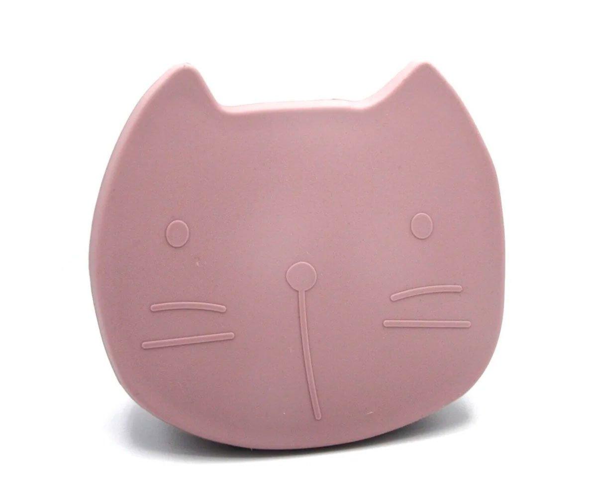 Boîte à Lunch En Silicone Pippa The Cat Dusty Mauve