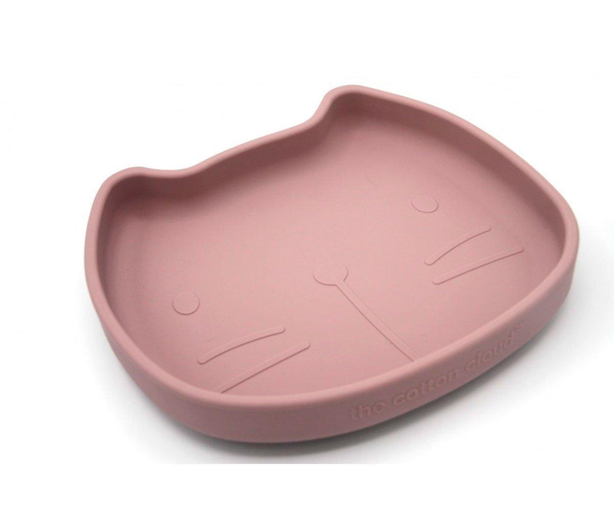 Piatto Silicone Pippa The Cat Dusty Mauve