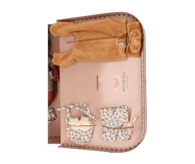 Maleta Vintage "Kit de Nacimiento" Mueco Soft Ondine Camel