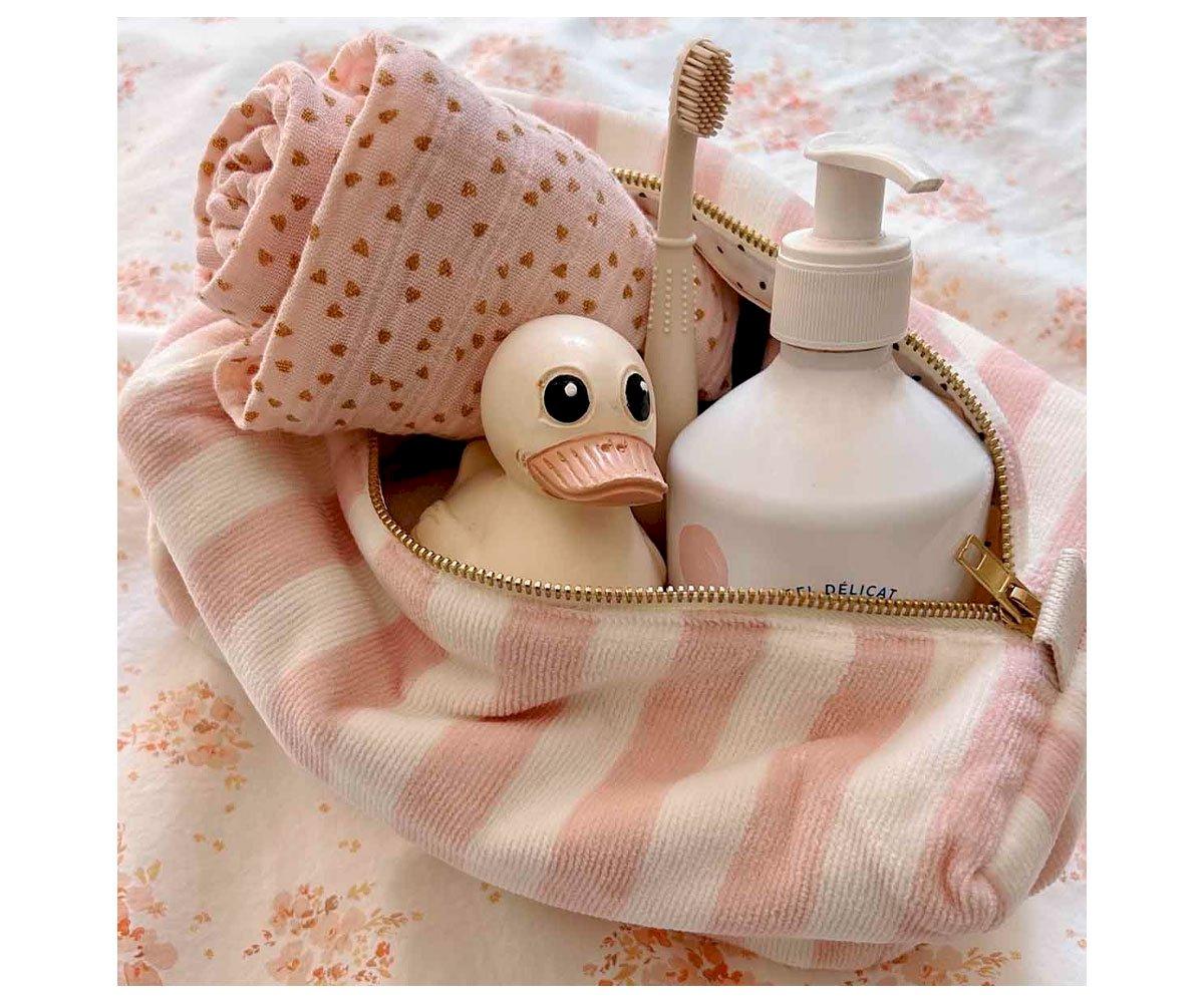 Trousse De Toilette Stripes Light Pink